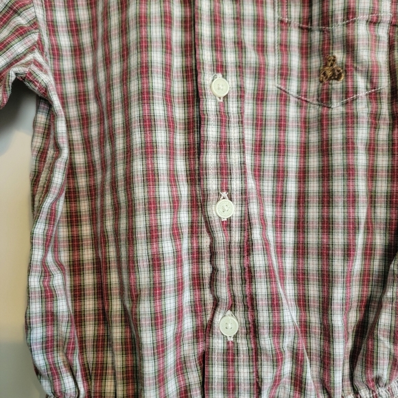 🔥5 FOR $25🔥Baby Gap Button Down Plaid Onesie 18-24M - Picture 3 of 9